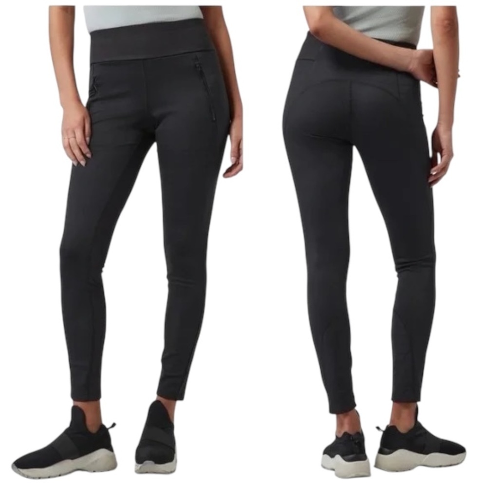 Athleta Peak Hybrid Fleece Tight Black Legging